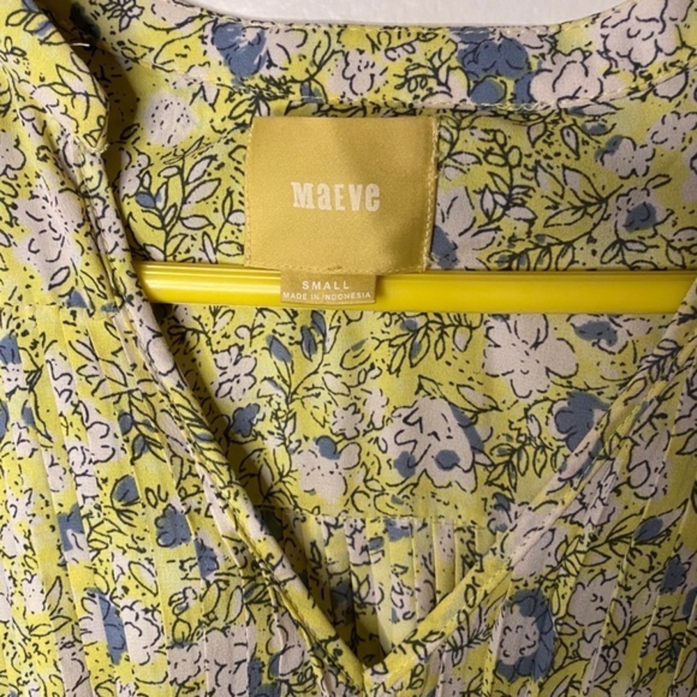 Maeve Floral cinched waist‎ Dress MISSING CORD - Picture 2 of 7